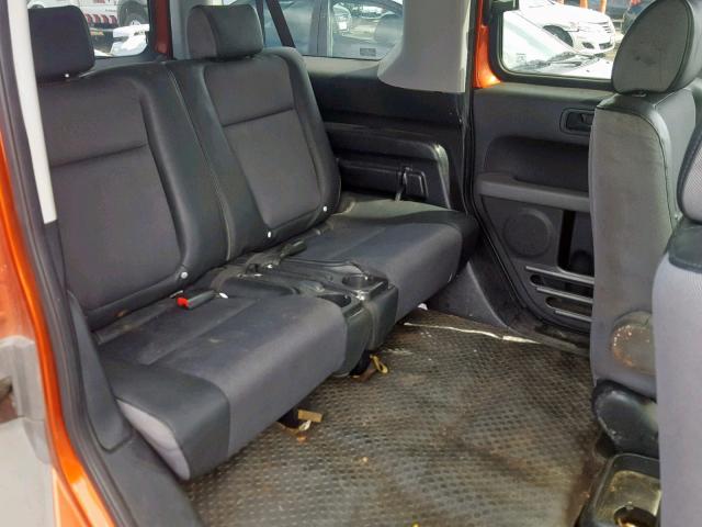 5J6YH18513L005917 - 2003 HONDA ELEMENT EX ORANGE photo 6