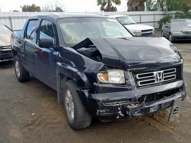 2HJYK16506H500911 - 2006 HONDA RIDGELINE BLACK photo 1