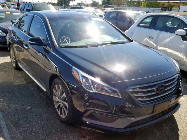 5NPE34AF2GH403708 - 2016 HYUNDAI SONATA SPO BLACK photo 1