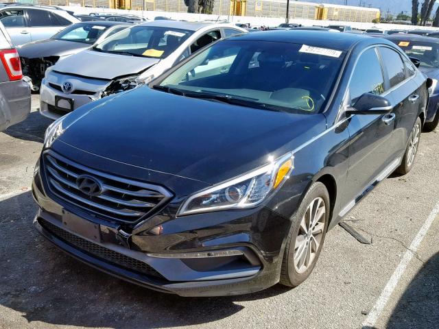 5NPE34AF2GH403708 - 2016 HYUNDAI SONATA SPO BLACK photo 2