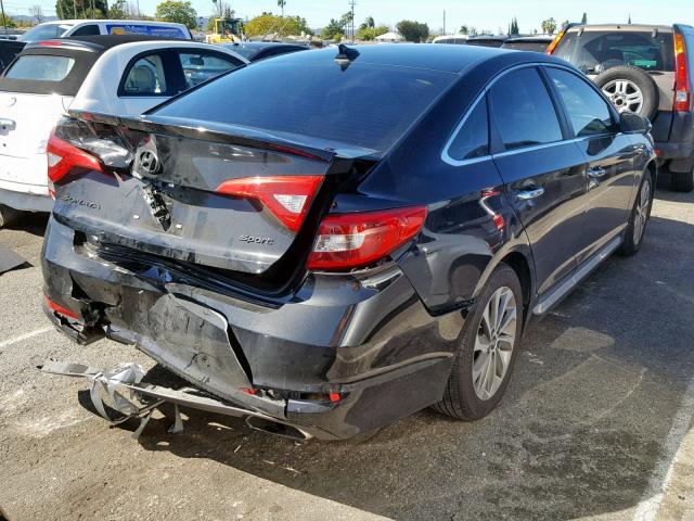 5NPE34AF2GH403708 - 2016 HYUNDAI SONATA SPO BLACK photo 4