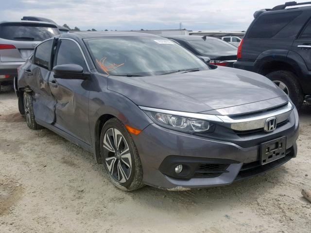 JHMFC1F78JX013873 - 2018 HONDA CIVIC EXL GRAY photo 1