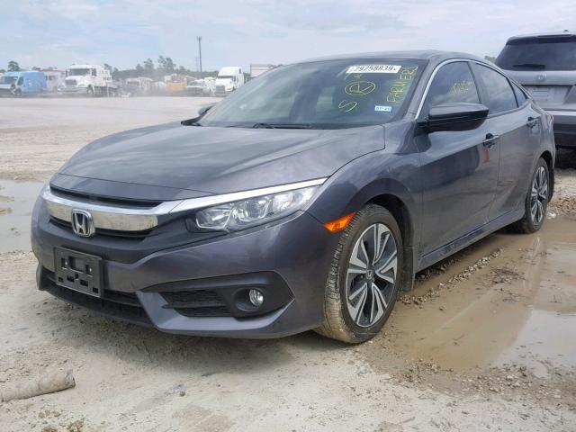 JHMFC1F78JX013873 - 2018 HONDA CIVIC EXL GRAY photo 2