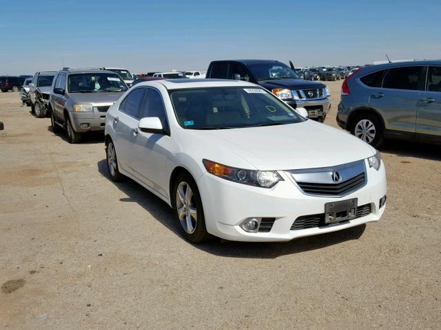 JH4CU2F68EC004388 - 2014 ACURA TSX TECH WHITE photo 1
