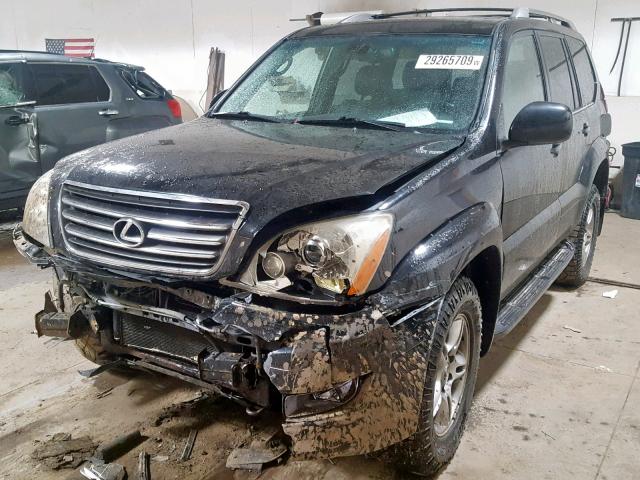 JTJBT20X350090905 - 2005 LEXUS GX 470 BLACK photo 2