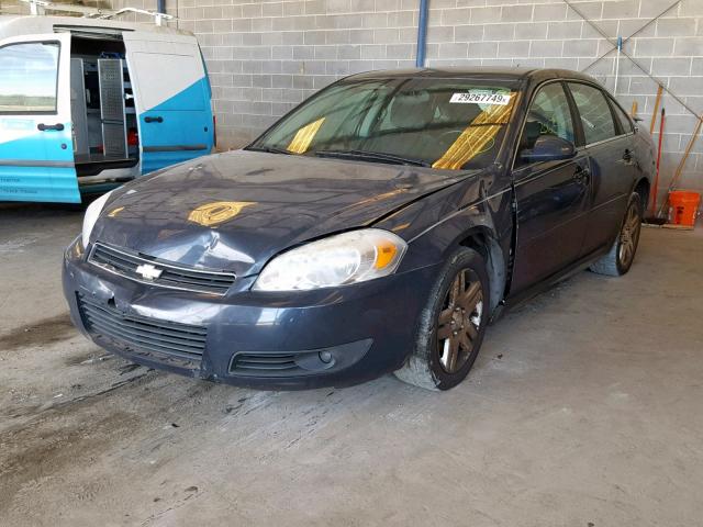 2G1WC57M491173599 - 2009 CHEVROLET IMPALA 2LT GRAY photo 2