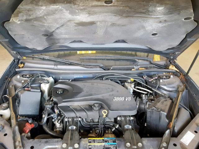 2G1WC57M491173599 - 2009 CHEVROLET IMPALA 2LT GRAY photo 7