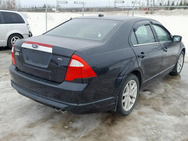 3FAHP0JA7CR202236 - 2012 FORD FUSION SEL BLACK photo 4