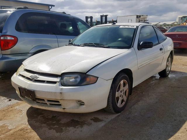 1G1JF12F357148550 - 2005 CHEVROLET CAVALIER L WHITE photo 2