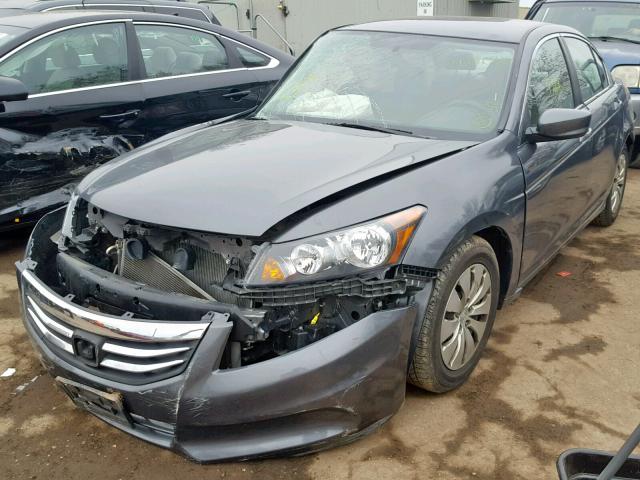 1HGCP2F30CA061211 - 2012 HONDA ACCORD LX GRAY photo 2