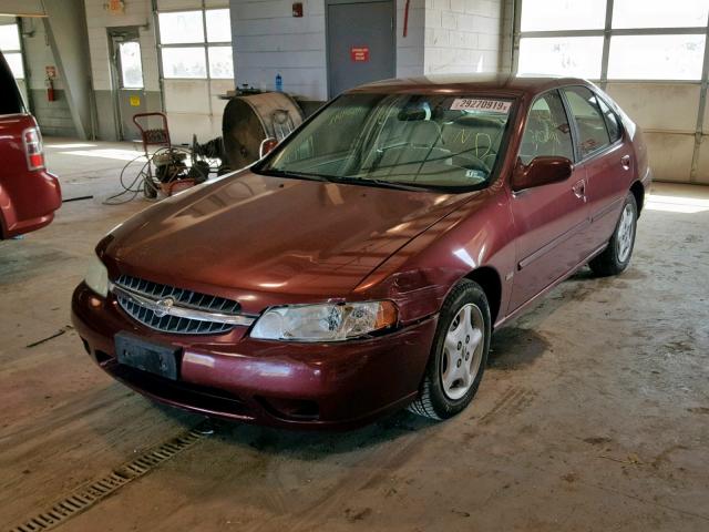 1N4DL01D31C236156 - 2001 NISSAN ALTIMA XE MAROON photo 2