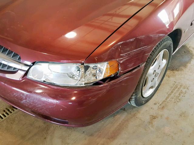 1N4DL01D31C236156 - 2001 NISSAN ALTIMA XE MAROON photo 9