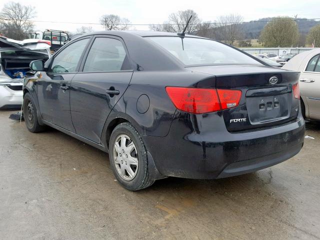 KNAFU4A28C5645313 - 2012 KIA FORTE EX BLACK photo 3