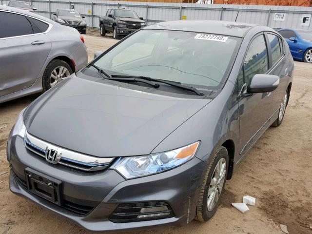 JHMZE2H79CS005789 - 2012 HONDA INSIGHT EX GRAY photo 2