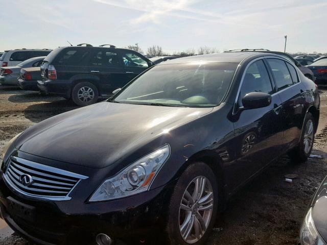 JN1CV6AR1AM450977 - 2010 INFINITI G37 BLACK photo 2