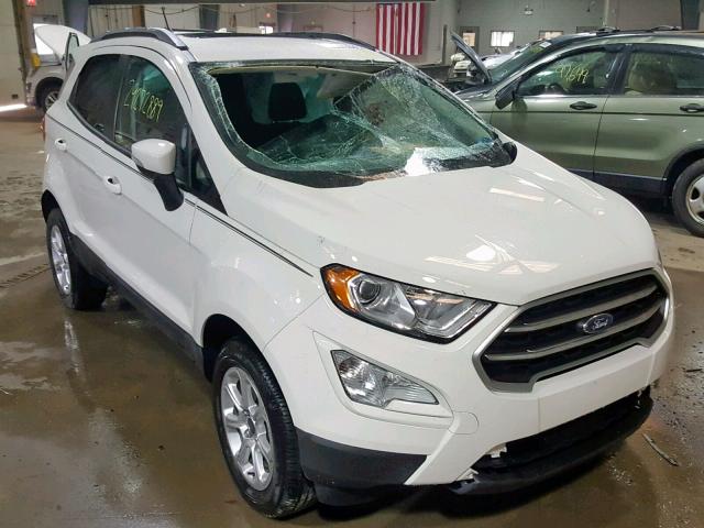 MAJ6P1UL3JC228175 - 2018 FORD ECOSPORT S WHITE photo 1