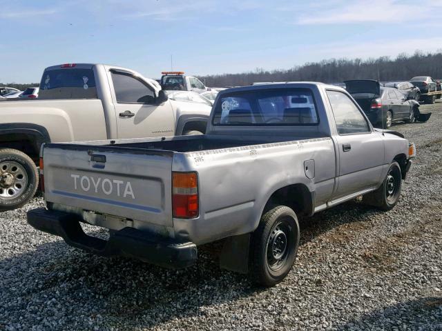 4TARN81A3PZ098411 - 1993 TOYOTA PICKUP 1/2 SILVER photo 4