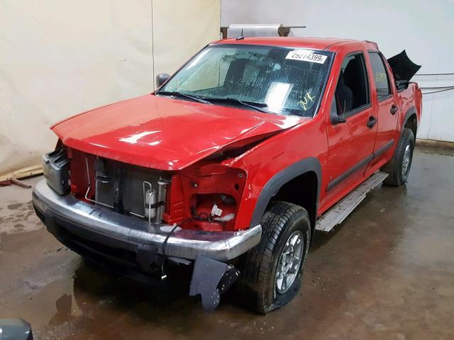 1GCDT33E788213185 - 2008 CHEVROLET COLORADO L RED photo 2