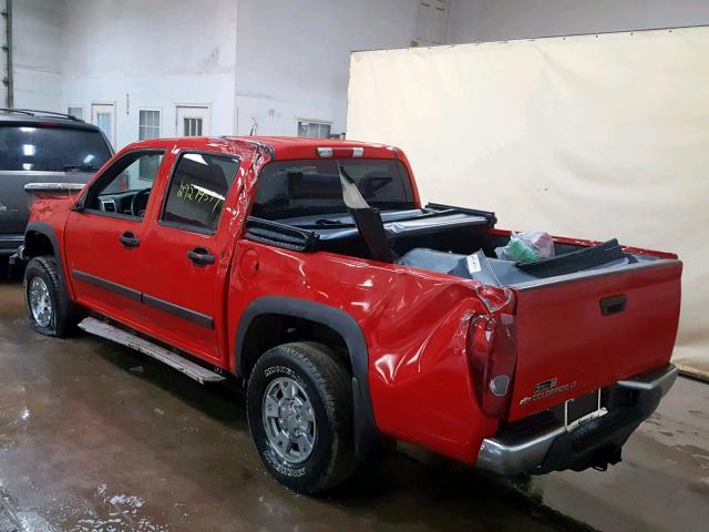 1GCDT33E788213185 - 2008 CHEVROLET COLORADO L RED photo 3
