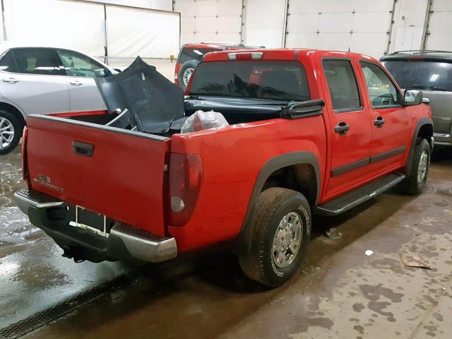 1GCDT33E788213185 - 2008 CHEVROLET COLORADO L RED photo 4