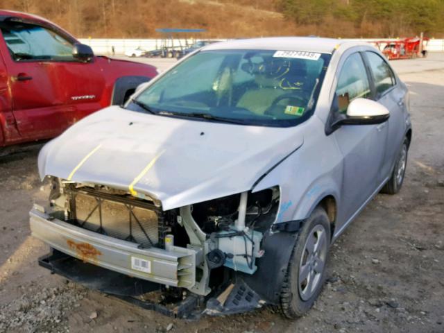 1G1JB5SH1F4137781 - 2015 CHEVROLET SONIC LS SILVER photo 2