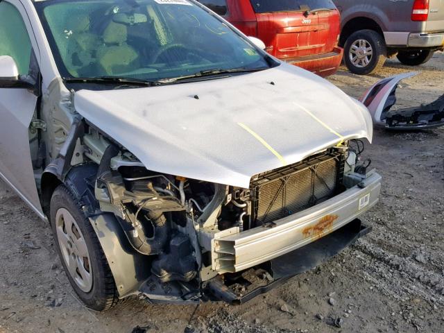 1G1JB5SH1F4137781 - 2015 CHEVROLET SONIC LS SILVER photo 9