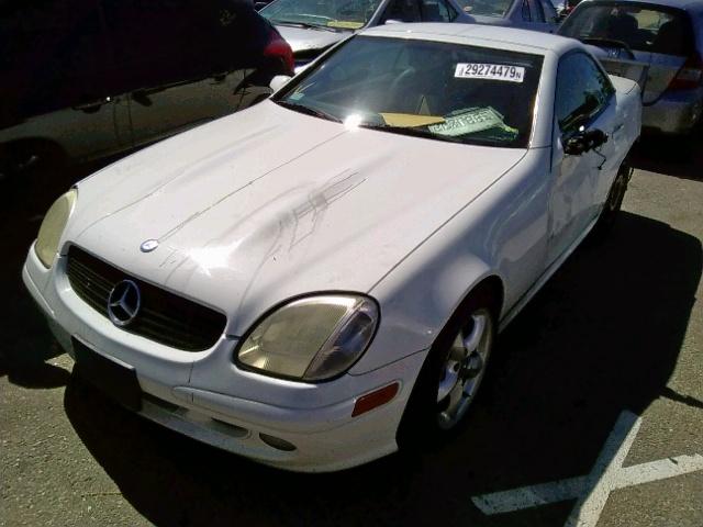 WDBKK65F23F285092 - 2003 MERCEDES-BENZ SLK 320 WHITE photo 2