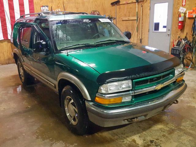 1GNDT13W8X2231300 - 1999 CHEVROLET BLAZER GREEN photo 1