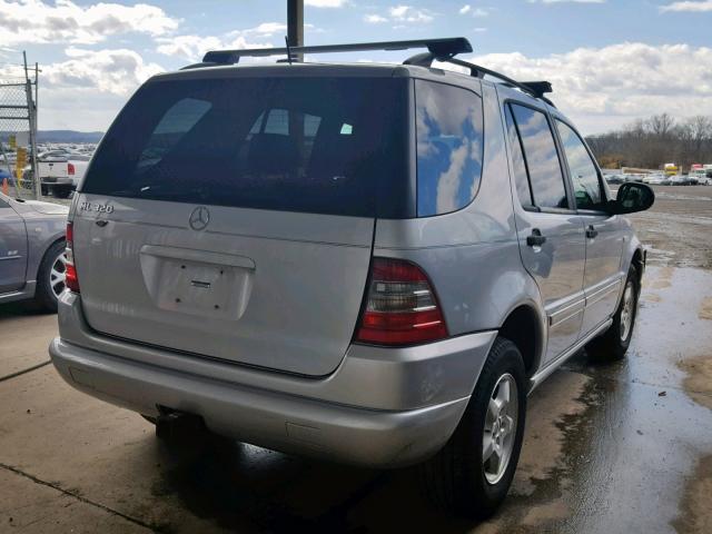 4JGAB54E01A268054 - 2001 MERCEDES-BENZ ML 320 SILVER photo 4