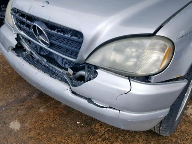 4JGAB54E01A268054 - 2001 MERCEDES-BENZ ML 320 SILVER photo 9