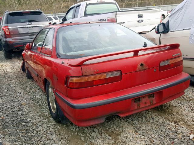 JH4DA9363NS031773 - 1992 ACURA INTEGRA GS RED photo 3