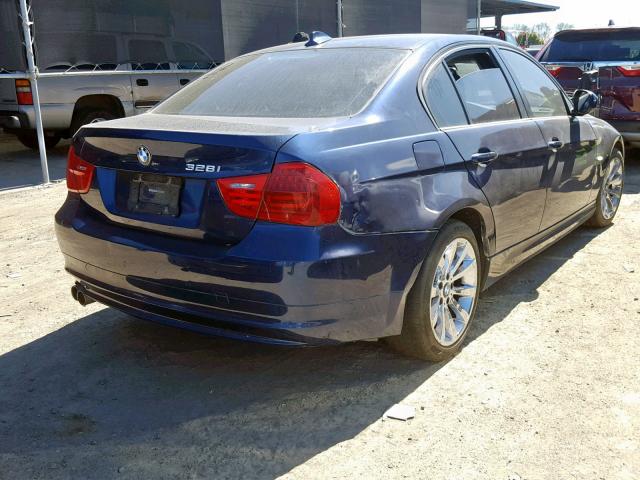 WBAPH5G5XBNM79780 - 2011 BMW 328 I SULE BLUE photo 4