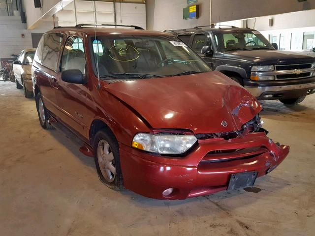 4N2ZN16TX1D820853 - 2001 NISSAN QUEST SE RED photo 1