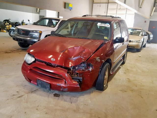 4N2ZN16TX1D820853 - 2001 NISSAN QUEST SE RED photo 2