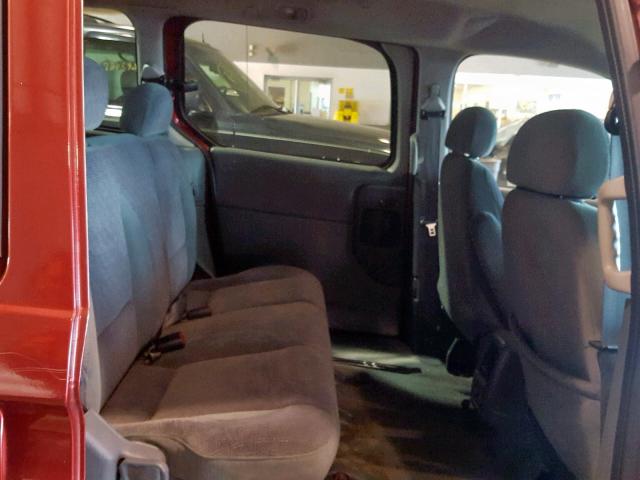4N2ZN16TX1D820853 - 2001 NISSAN QUEST SE RED photo 6