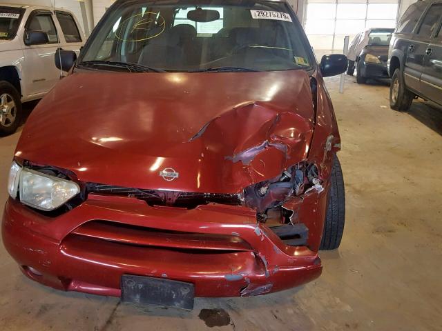 4N2ZN16TX1D820853 - 2001 NISSAN QUEST SE RED photo 9