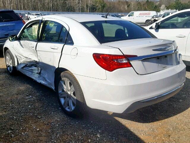 1C3CCBAB2DN660358 - 2013 CHRYSLER 200 LX WHITE photo 3