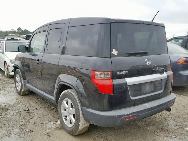 5J6YH1H72AL006136 - 2010 HONDA ELEMENT EX BLACK photo 3