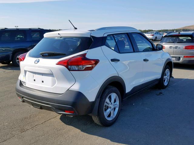 3N1CP5CUXJL542282 - 2018 NISSAN KICKS S WHITE photo 4