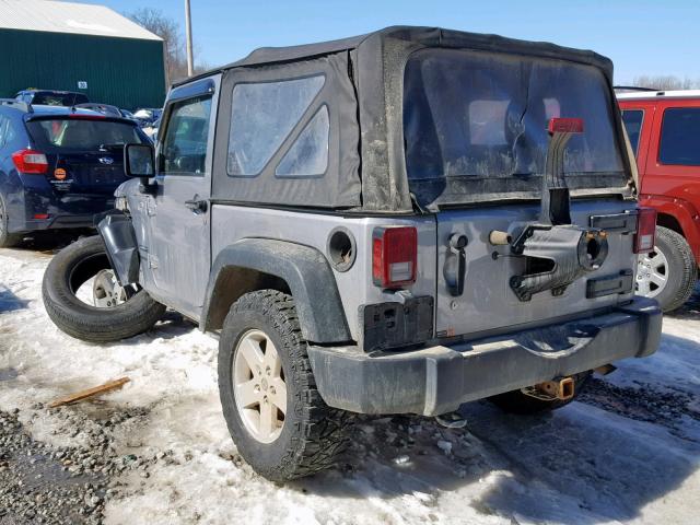 1C4AJWAG2DL626881 - 2013 JEEP WRANGLER S GRAY photo 3