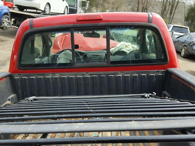5TEPX42N15Z099428 - 2005 TOYOTA TACOMA RED photo 6