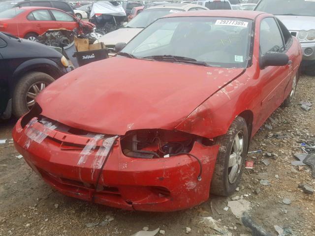 1G1JF12F937324076 - 2003 CHEVROLET CAVALIER L RED photo 2