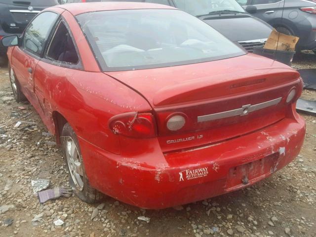 1G1JF12F937324076 - 2003 CHEVROLET CAVALIER L RED photo 3