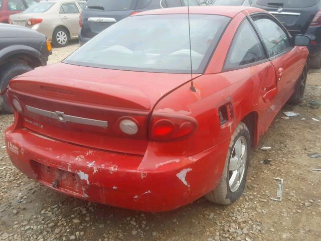 1G1JF12F937324076 - 2003 CHEVROLET CAVALIER L RED photo 4