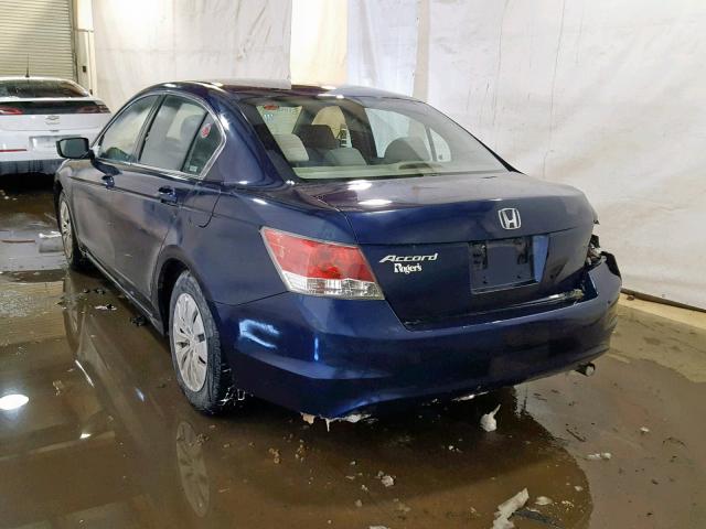 1HGCP26398A036802 - 2008 HONDA ACCORD BLUE photo 3