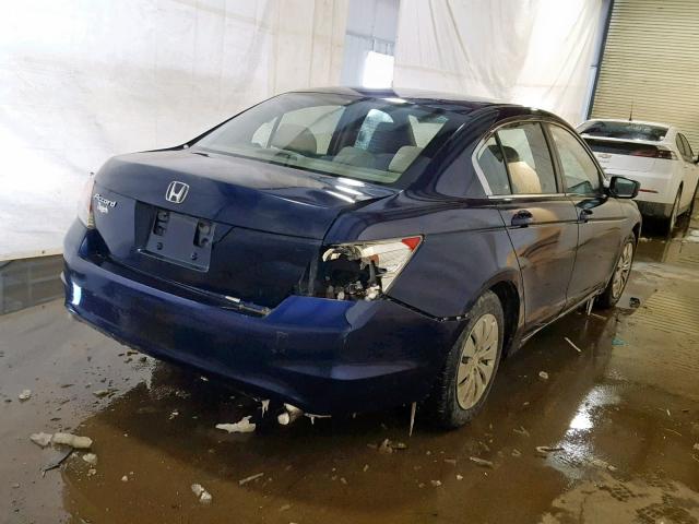 1HGCP26398A036802 - 2008 HONDA ACCORD BLUE photo 4