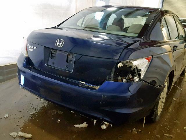 1HGCP26398A036802 - 2008 HONDA ACCORD BLUE photo 9