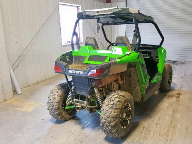 4UF14MPV0ET315588 - 2014 ARCTIC CAT WILDCAT GREEN photo 4