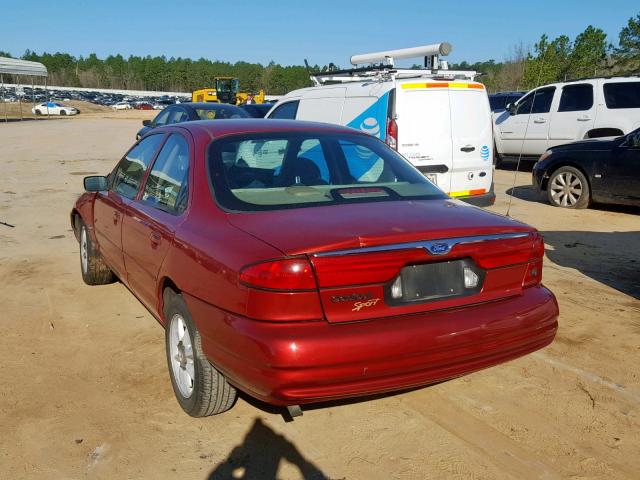 1FAFP653XWK182255 - 1998 FORD CONTOUR BA BURGUNDY photo 3