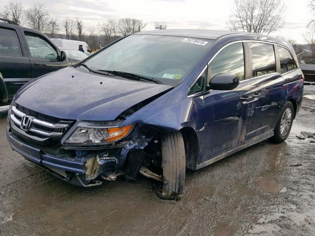 5FNRL5H27GB055669 - 2016 HONDA ODYSSEY LX BLUE photo 2